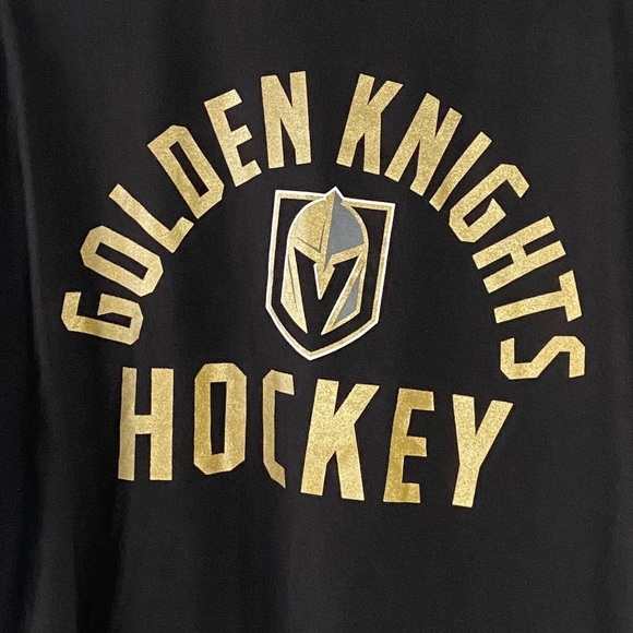 Men’s Vegas Golden Knights black T Shirt Majestic size L - Picture 2 of 7